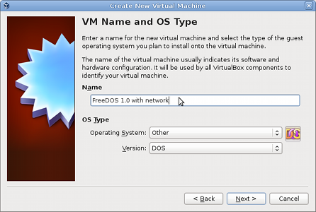 Virtualbox - New VM